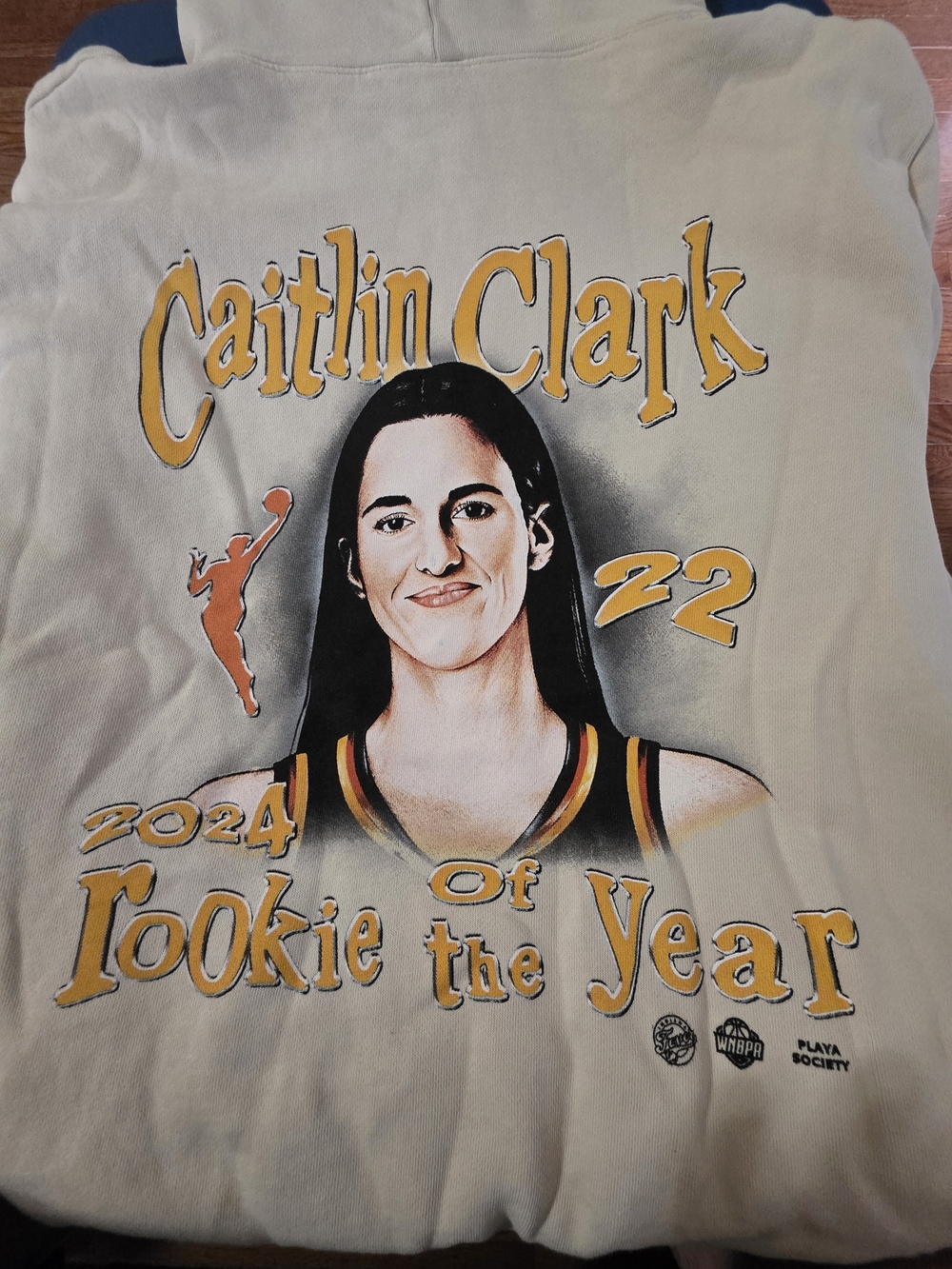 Caitlin Clark Playa Society ROY Hoodie Brand New Unisex Size Large